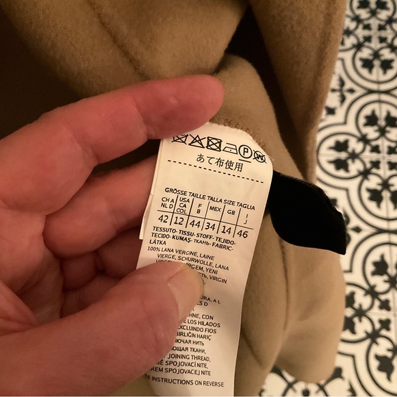 Max Mara Weekend Camel Wool Wrap Coat - Picture 6 of 8